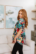 Jodifl Pretty in Paradise Floral Blouse Womens