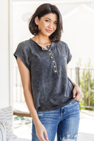 Jodifl She's Alright Mineral Wash Sleeveless Henley 3XL Shirts & Tops