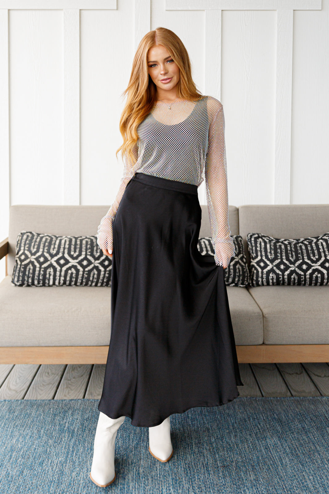 Jodifl Timeless Tale Maxi Skirt in Black Womens