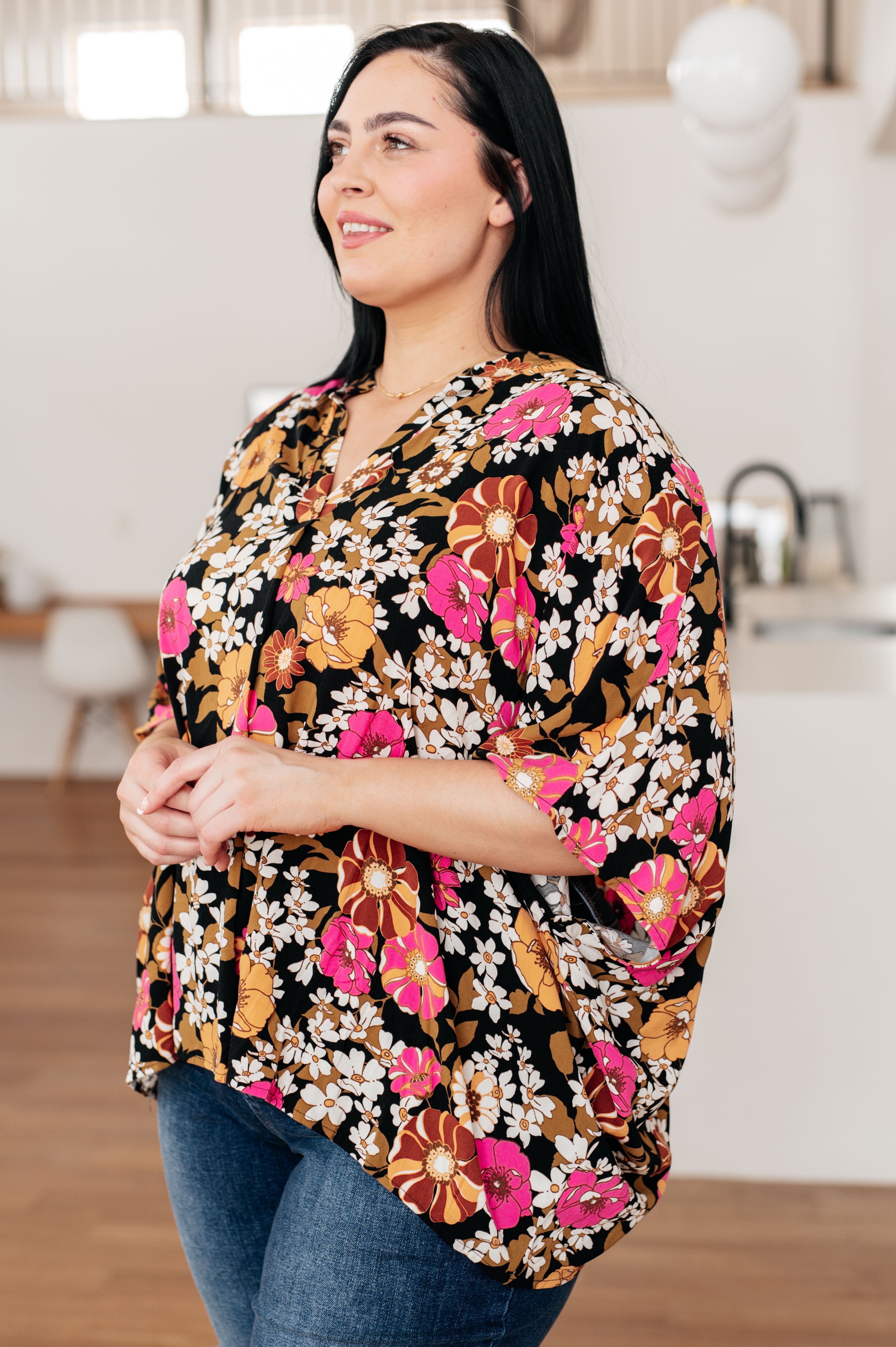 Andree By Unit Take Another Chance Floral Print Top Shirts & Tops