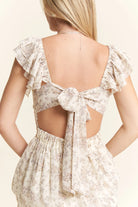 Jade By Jane Ruffle Sleeve Tiered Maxi Dress