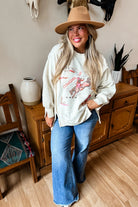 PREORDER: Blakeley Ranch Girl Classic Crew Pullover Cowgirl Up Womens