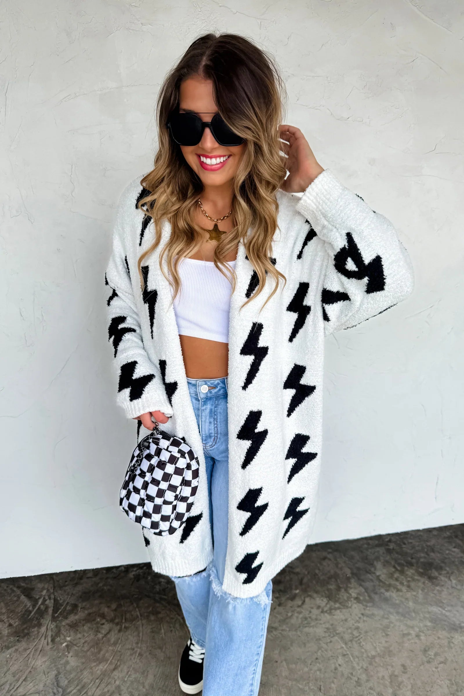 PREORDER: Blakeley Lightning & Cheetah Cloud Cardigans Womens
