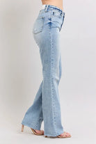 Judy Blue Mid Rise Light Wash Dad Jeans