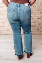 Judy Blue Isla Mid Rise Distressed Released Hem Bootcut Jeans Ave Shops