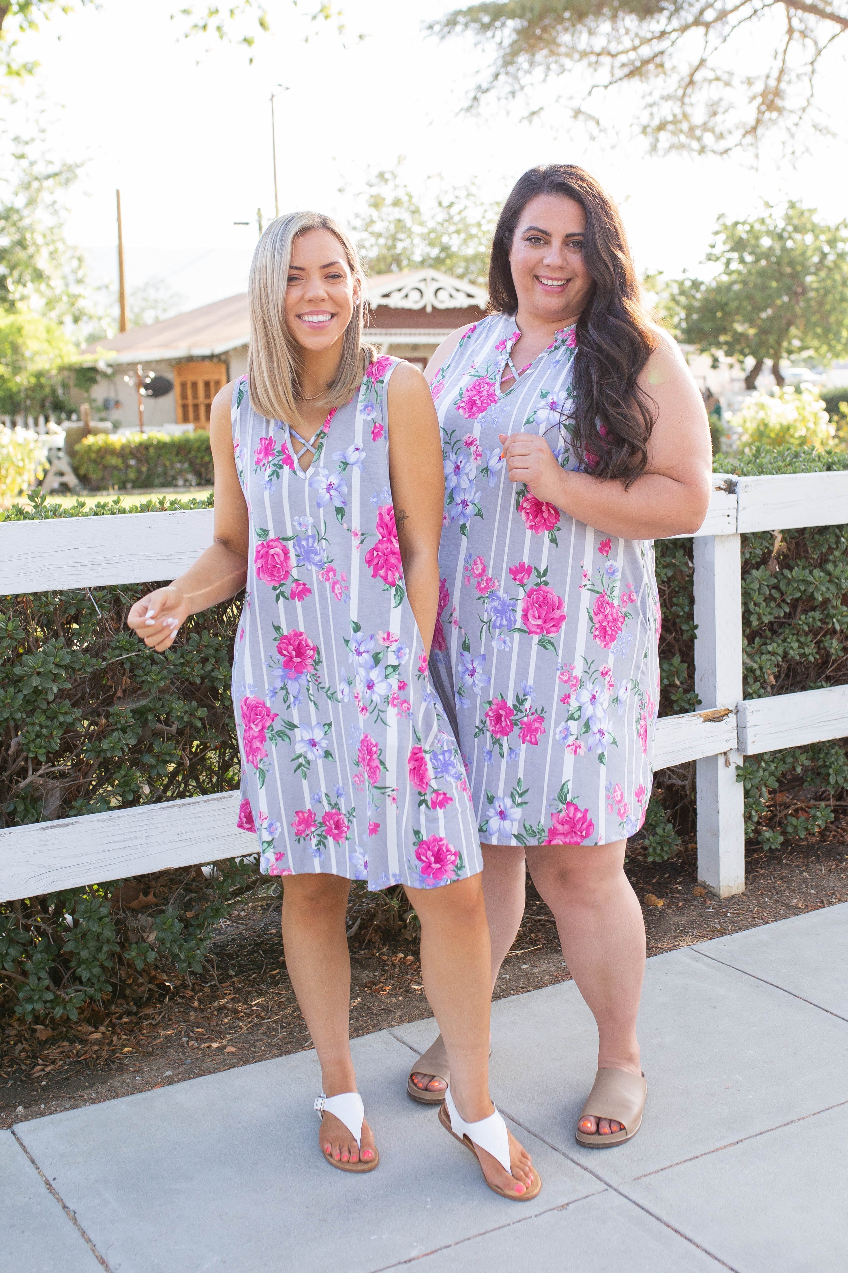 Floral Path Tunic Dress SPRINGINTOSPRING