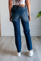 Judy Blue Muriel Mid Rise Control Top Classic Straight Jeans Ave Shops