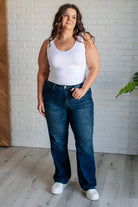 Judy Blue Muriel Mid Rise Control Top Classic Straight Jeans Ave Shops