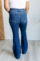 Judy Blue Mavis High Rise Side Seam Detail Flare Jeans Denim