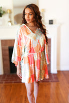 Haptics Multicolor Paisley Patchwork Surplice Romper