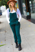 Judy Blue Feeling The Love Teal High Waist Denim Double Cuff Overalls Bloom 2023 Winter Sale