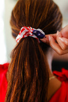 American Flag Satin Scrunchie One Size Fits All ANARK STREET