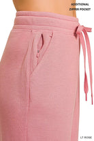 Zenana Drawstring Scuba Joggers with Pockets