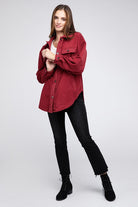 BiBI Fleece Buttoned Down Oversized Jacket BiBi