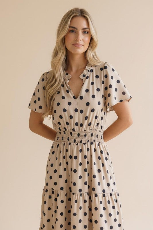 Haptics It Had to Be You Bell Sleeve Midi Dress Womens