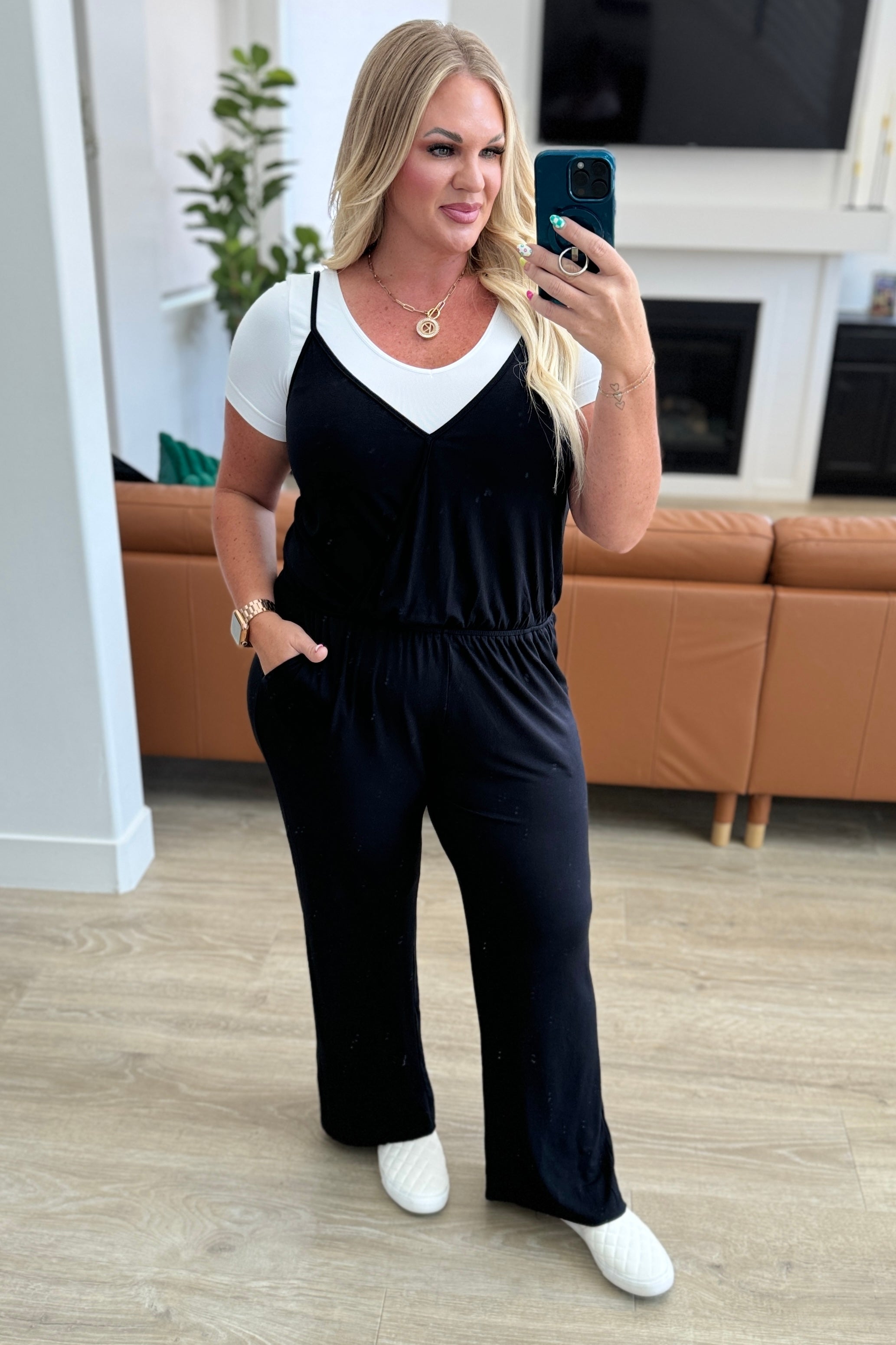 CY Fashion Completely Justified Jumpsuit in Black Ave Shops