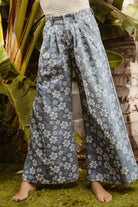 BiBi Denim Floral Textured Wide Leg Jeans