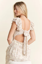 Jade By Jane Ruffle Sleeve Tiered Maxi Dress