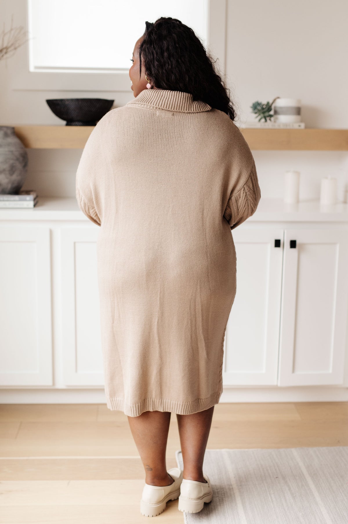 Polagram Bundled Beauty Turtleneck Sweater Dress Dresses
