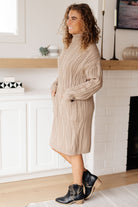 Polagram Bundled Beauty Turtleneck Sweater Dress Dresses