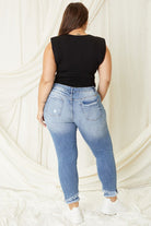 Kancan Plus Size Mid Rise Ankle Skinny Jeans Kan Can USA