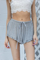 POL Light Weight Ruffle Trim Shorts POL