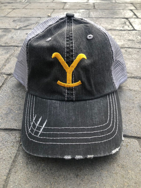 Yellowstone Brand Trucker Hat Ocean and 7th