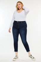 KanCan Plus High Rise Ankle Skinny Jeans DARK Kan Can USA