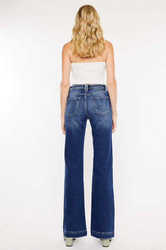 Kancan Medium Wash High Rise Holly Flare Jeans - KC9289M Kan Can USA
