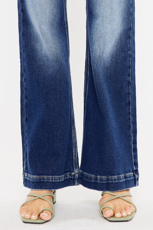 Kancan Medium Wash High Rise Holly Flare Jeans - KC9289M Kan Can USA