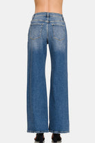 Zenana High Rise Wide Leg Jeans with Pockets Pants