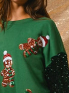 Preorder: Christmas Theme Sequin Long Sleeve Sweatshirt