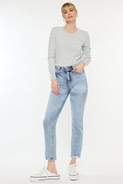 KanCan High Rise Slim Straight Jeans LIGHT Kan Can USA