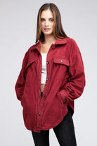 BiBI Fleece Buttoned Down Oversized Jacket BiBi