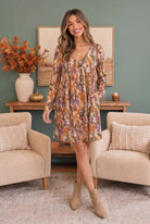 Haptics Falling For You Floral Mini Dress