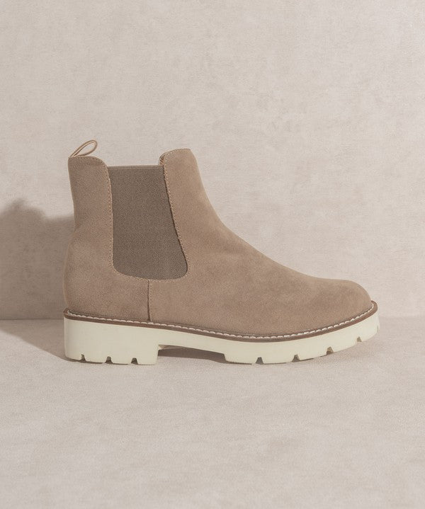 OASIS SOCIETY Gianna - Chunky Sole Chelsea Boot DARK TAUPE 6.5 KKE Originals