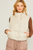 Love Tree PU Padded Vest