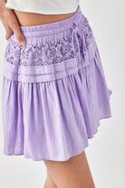 Mustard Seed Trim Lace with Folded Detail Skirt Mustard Seed