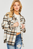 Love Tree Plaid Bust Pocket Shacket Love Tree