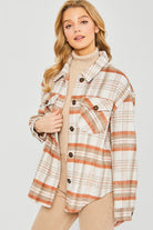 Love Tree Plaid Bust Pocket Shacket Love Tree