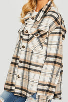 Love Tree Plaid Bust Pocket Shacket Love Tree