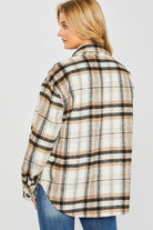 Love Tree Plaid Bust Pocket Shacket Love Tree