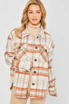 Love Tree Plaid Bust Pocket Shacket Love Tree