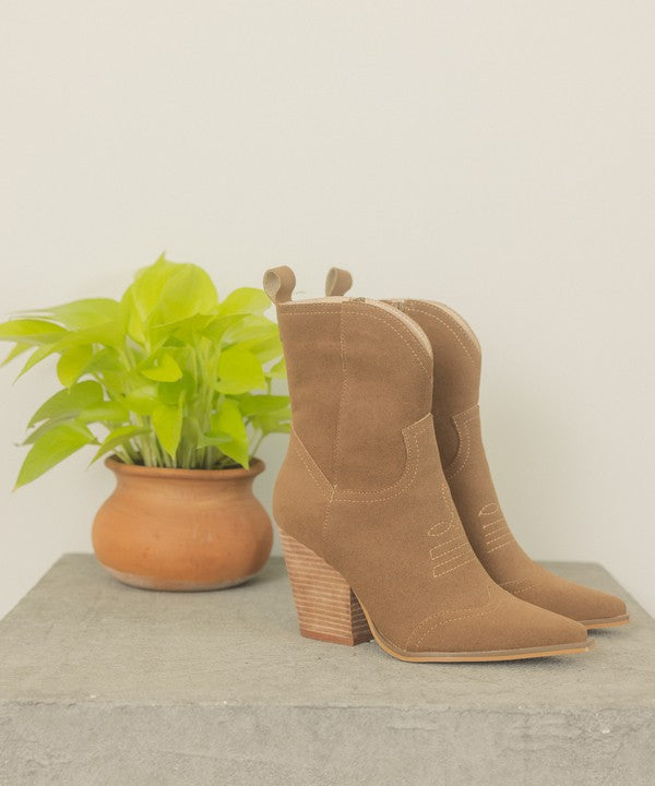 OASIS SOCIETY Ariella - Western Short Boots BROWN KKE Originals