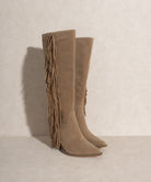 OASIS SOCIETY OUT WEST - Knee-High Fringe Boots KKE Originals