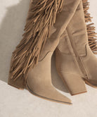 OASIS SOCIETY OUT WEST - Knee-High Fringe Boots KKE Originals