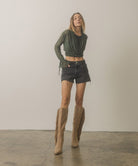 OASIS SOCIETY OUT WEST - Knee-High Fringe Boots KKE Originals