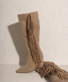 OASIS SOCIETY OUT WEST - Knee-High Fringe Boots KKE Originals