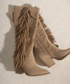 OASIS SOCIETY OUT WEST - Knee-High Fringe Boots KKE Originals