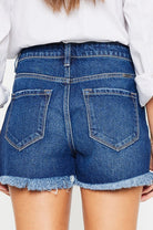 KanCan High Rise No Stitch Frayed Hem Shorts Jeans